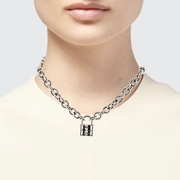 Tiffany & Co. 1837 Lock Charm Necklace In Sterling Silver - Picture 3 of 9